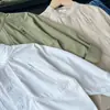 2026 Nova Coleção de Outono Roupas Infantis: Camisa Manga Longa Branca Pura Solta Versátil Estilo Japonês Gola Alta Infantil Nantong Venda por Atacado