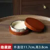 Caja Portapalillos de Cerámica Vintage para Uso Doméstico, Creativo Personalizado de Lujo Ligero para Guardar Palillos y Hilo Dental, Contenedor de Hisopos de Algodón de Moda