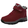 Zapatos de Algodón Cálidos para Otoño e Invierno para Hombres con Forro de Felpa, Zapatos Suaves de Suela Gruesa para Personas Mayores