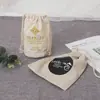Fornecimento de Fábrica Bolsa de Tecido de Algodão para Hotel com Cordão Tipo Corset Bolsa de Armazenamento de Viagem Hotel Pousada Bolsa para Papel Higiênico em Rolo