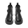 Nueva colección otoño/invierno 2026: Botines estilo Martin retro de punta redonda, con suela gruesa, tacón grueso, a la moda y versátiles botines Chelsea hasta el tobillo