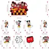 Mickey Mouse Fiesta de Cumpleaños Negra y Roja Vajilla Desechable Mantel Platos de Papel Vasos Servilletas de Papel Globos Banner Decoraciones