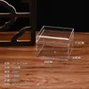 10X10X7.5Cm Caja Cuadrada de Plástico Transparente PS Acrílico para Alimentos Lista para Usar Caja Cuadrada de Almacenamiento para Dulces