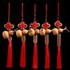 Venta al por mayor de fábrica de pequeños colgantes de calabaza con nudo chino, colgantes de calabaza de cinco emperadores, suministros de decoración para el hogar