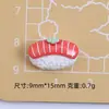 Mini Juguete de Comida Sushi Dibujo Animado Hecho a Mano Accesorios de Joyería DIY Pegamento de Crema Resina Accesorios Pequeños Materiales para Uñas Venta al por Mayor