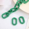 Corrente de Plástico 20*31mm Fivela de Corrente Oblíqua Pingente DIY Acessórios de Corrente para Bolsa/Celular/Chaveiro Acessórios de Joalheria