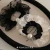Estilo Japonés y Coreano Grande Elegante Versátil Borde de Encaje de Malla Bol de Perlas Elegante Lujo Ligero Calidad Suave Accesorios para el Cabello Destacados