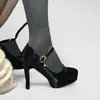 Zapatos de Tacón Alto Mary Jane Retro para Mujer, Estilo Nuevo 2025 con Hebilla de Una Correa, Plataforma Impermeable y Tacones Gruesos