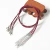 1,5mm DIY Corda de Couro Artesanal Colar Pingente Corda para Acessórios Pingente de Jade Corda para Pendurar Corda de Colar Corda de Cera Trançada