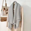 Estilo Literario Casual Retro Ropa Exterior Moderna Elegante Chal Estilo Coreano para Mujer Color Puro Cuadrado Corto Borla Elegante Bufanda