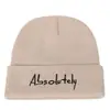 Gorra sin visera con letra bordada otoño e invierno gorro de lana tejido comercio exterior transfronterizo AliExpress Amazon gorro nuevo