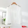 Tela de Chal de Encaje para Proteger del Sol de Verano, Cheongsam Suave y Amigable con la Piel, Camisa Delgada Elegante Estilo Chino para Aire Acondicionado