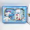 Diário com Cadeado de Senha Sanrio Conjunto de Livro Caixa para Estudante Caixa Cão Cinnamon Kuromi Conjunto