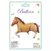Embalado Individualmente, A partir de Uma Peça, Balões de Folha de Alumínio Pintados em Formato de Cavalo, Balões de Animais, Decorações de Festa de Aniversário