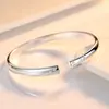 Pulsera de plata S999 Plata de ley para mujer estilo coreano simple para estudiante pulsera de estrella versátil plata de ley Pulsera abierta brillante de moda