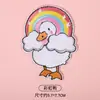 Directo del fabricante: Parches de terciopelo bordados de dibujos animados, parches autoadhesivos para chamarras de plumas, parches decorativos y de reparación sin costuras para agujeros en la ropa