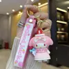 Chaveiro de melodia pingente de boneca de desenho animado decoração de bolsa de menina fofa pequeno presente atacado em estoque fornecimento direto