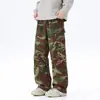 Pantalones de senderismo camuflados personalizados con logo, corte holgado, a prueba de viento, impermeables, para deportes al aire libre y uso casual, disponibles para hombres y mujeres
