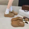 Sandalias slip-on de moda nuevas 2026 para mujer, colección de otoño, con suela gruesa, punta cerrada, para uso casual al aire libre