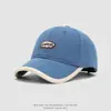 Gorra de béisbol infantil de estilo coreano con bloques de color, gorra tipo pico de pato Boston, sombrero para el sol para niños y niñas
