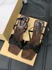 Sandalias elegantes de tacón alto con estampado de leopardo para mujer, nuevo modelo 2025, diseñadas para combinar con faldas, elegantes sandalias romanas de tacón de aguja para vacaciones