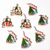 Decoraciones Navideñas Personalizadas Colgantes Navideños DIY Escena de Nieve Creativa Papá Noel Escritorio Resina Adornos Pequeños Colgante