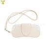 En existencia Caja de almacenamiento de gafas de cuero Bolsa de almacenamiento de gafas de sol portátiles para exteriores Bolsa de almacenamiento de gafas de cuello portátil