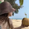 Sombrero de Pescador de Seda de Morera de Alta Calidad 2025 Nuevo Verano Versátil de Moda Japonés Sombrero de Sol Primavera y Otoño Protección Solar