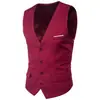 Comercio Exterior Amazon Chaleco Ajustado Estilo Coreano para Hombre Casual de Negocios Boda Novio Padrino Ropa Formal Chaleco de Traje Hombres