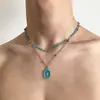 Collares transfronterizos de estilo punk de alta resistencia para hombres y mujeres, estilo gótico de subcultura, cadenas para la clavícula y collares de personalidad de nicho de moda