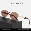 Gafas de sol metálicas ovaladas retro británicas a prueba de UV, clásicas, tendencia de fotografía callejera, sol, ojos, transfronterizo de Amazon Europa y Estados Unidos