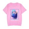 Acerca de mi reencarnación en la camiseta de manga corta delgada bidimensional linda Wang limlu dolor ropa anime periférico cos