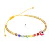 Pulsera Explosiva Europea y Americana ins Cuentas de Vidrio Cuentas de Cobre Ojos de Demonio Ajustable Tejida a Mano Cuerda de Mano para Transfronteriza