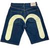 Pantalones Cortos de Calle Pantalones Y2K Harajuku Hip Hop Estampado Pantalones Cortos de Mezclilla Sueltos Verano Nuevos Pantalones Cortos Góticos para Hombre