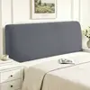 Funda de cabecera, universal para uso transfronterizo, funda de cabecera, funda de cabecera de cuero, funda de respaldo acolchada suave, funda elástica, funda a prueba de polvo de cobertura total