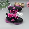 Zapatos para Niños, Tenis para Niños, Otoño e Invierno 2025, Superficie Doble de Algodón y Cuero, Zapatos Impermeables para Niños, Zapatos Casuales Tipo Papá para Niñas