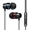 Auriculares metálicos con micrófono, auriculares subwoofer intrauditivos universales para teléfono móvil, auriculares deportivos con personalización