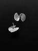 Pendientes de plata 925 con forma de abanico, estilo europeo y americano, de alta calidad, con diseño único, para mujer, joyería ligera de lujo y temperamento.