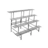 Estante de Flores de Acero Inoxidable Estante de Almacenamiento para Suculentas Escalera de Hierro de Pie Múltiples Niveles Sala de Estar Patio Exterior Estante para Macetas