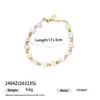 Pulseira de Contas com Concha Natural e Pérola Real, Moda Versátil Transfronteiriça de Verão, Toque de Alto Padrão, Estilo de Nicho Feminino Mais Vendido no Verão