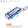 Chave Allen Dobrável Portátil Torx Sextavada com Furo Central Conjunto Flor de Ameixa Métrica Flor de Ameixa Sextavada Interna