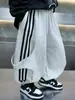 Pantalones de chándal holgados de pierna ancha para niño, estilo coreano, moda infantil, estilo callejero, pantalones casuales, pantalones de comercio exterior para niños pequeños y medianos