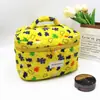 Bolsa de Maquillaje de Algodón Linda y Fresca Transfronteriza para Mujer, Neceser Lindo Estilo Ins, Bolsa de Almacenamiento Portátil de Nicho con Diseño Floral