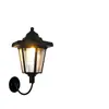 Lámpara de pared hexagonal solar transfronteriza, luz de pared impermeable para exterior, patio, jardín, iluminación decorativa de ambiente, lámpara para valla