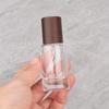 F090A- Tapa de Madera 20ml en Stock Botella de Perfume de Vidrio con Atomizador Tapa de Rosca Botella para Rellenar Perfume Botella Vacía Cosméticos
