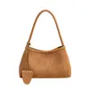 Bolso Cubo con Patrón Tejido para Mujer, Bolso Sencillo para el Hombro Otoño 2026, Bolso Grande de Hombro para el Trabajo, Bolso Tote de Gran Capacidad