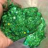 Polvo brillante para uñas con purpurina mixta, para decoración de uñas, con láser, de colores brillantes, de cáñamo, con gotas de arena y pegamento, para hacer joyas.