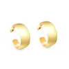 Pendientes Clásicos Europeos y Americanos en Forma de C Transfronterizos, Pendientes Metálicos Creativos de Estilo Fresco de Moda Personalizados, Pendientes de Acero Inoxidable para Mujer