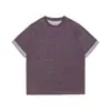 Yidao Vintage 2026 Verano Nuevo Estilo Americano Moderno Diseño con Estampado de Letras Cuello Redondo Corte Holgado Unisex Manga Corta Camiseta
