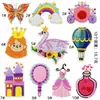 Adesivos de Tecido Infantis Dreamland Artesanais Criativos Desenho Animado Meninas Bordados Patches Tecidos Bordados Computadorizado Passar a Ferro Venda por Atacado